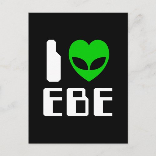I Alien Heart EBE Postcard