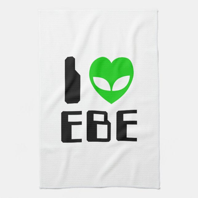 I Alien Heart EBE Towel (Vertical)