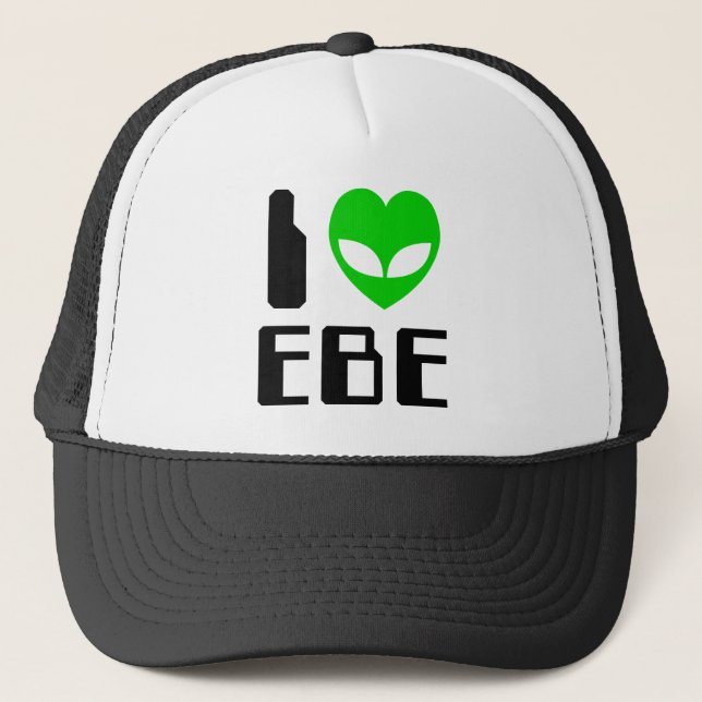 I Alien Heart EBE Trucker Hat (Front)