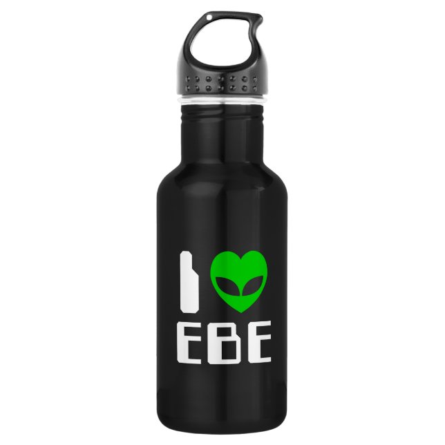 I Alien Heart EBE Water Bottle (Front)