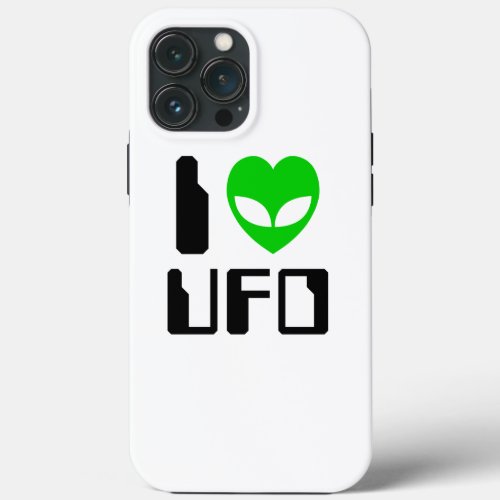 I Alien Heart UFO iPhone 13 Pro Max Case