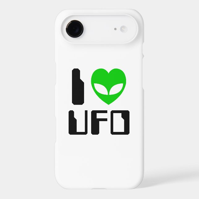 I Alien Heart UFO Case-Mate iPhone Case (Back)