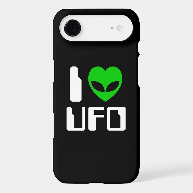I Alien Heart UFO Case-Mate iPhone Case (Back)