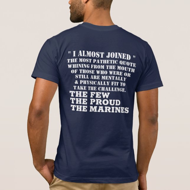 " I ALMOST JOINED " T-Shirt (Back)
