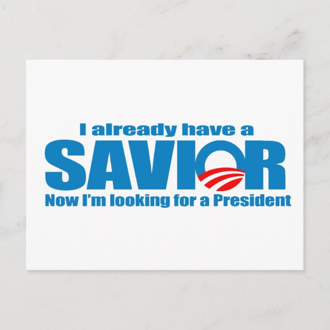 I already have a savior postcard (Front)