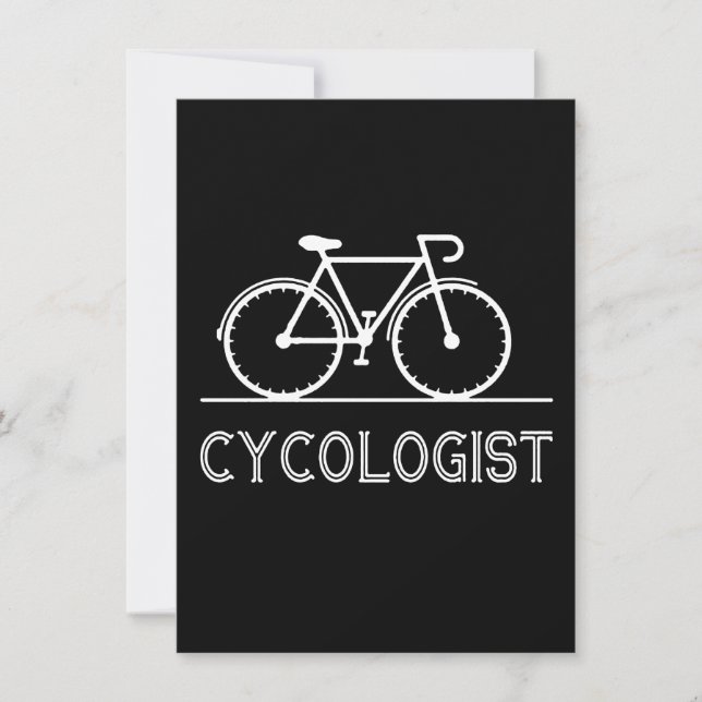 I Always Ride A Cycling On The Morning To Healthy Invitation (Front)