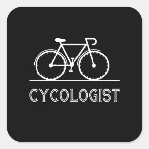 I Always Ride A Cycling On The Morning To Healthy Square Sticker