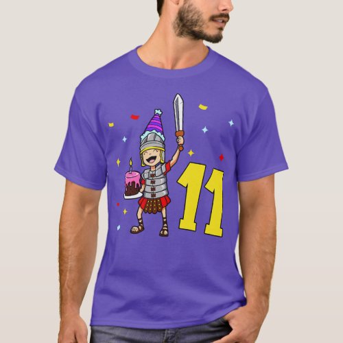 I am 11 with Centurion kids birthday 11 years old T_Shirt
