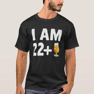 I Am 22 Plus 1 Middle Finger Funny 23rd Bday 23 T-Shirt