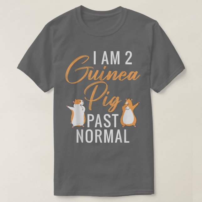 I am 2 Guinea Pig past normal Cute Guinea Pig  T-Shirt (Design Front)