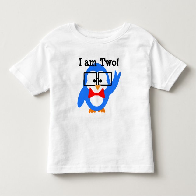 I am 2! I am two! toddler birthday shirt (Front)