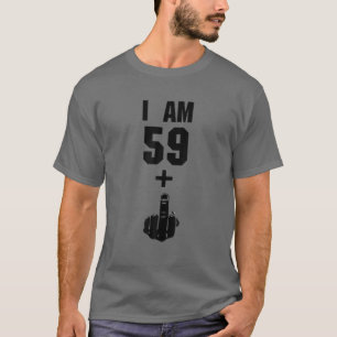 I Am 59 Plus 1 Funny 60Th Birthday 1960 1961 T-Shirt