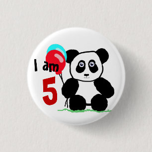 I am 5 anniversary button