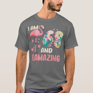 I Am 68 And Flamazing Bithday Flamingo 68th Bday C T-Shirt