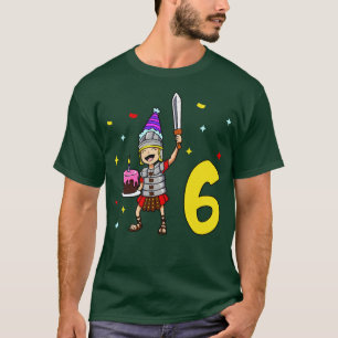 I am 6 with Centurion kids birthday 6 years old T-Shirt
