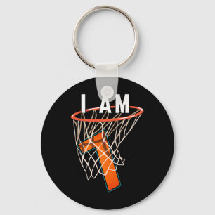 I Am 7 Bysketbyll Themed 7th Birthday Party Celebr Keychain