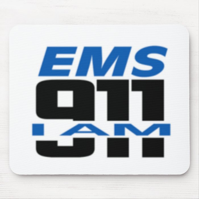 I Am 911 logo stuff for Fire, EMS, Dispatch Mouse Mat