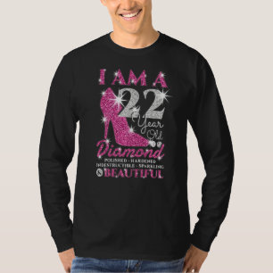 I Am A 22 Year Old Diamond Womens 22nd Birthday T-Shirt