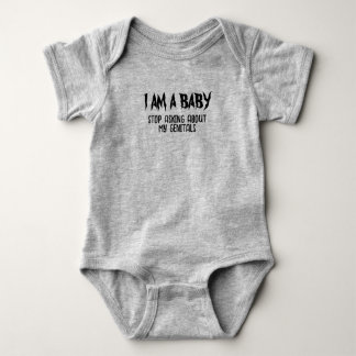 I AM A BABY gender neutral outfit Bodysuit