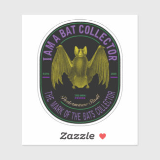 I am a bat collector sticker