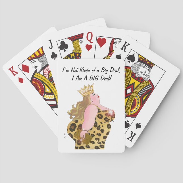 "I Am A Big Deal!" Diva Playing Cards (Back)