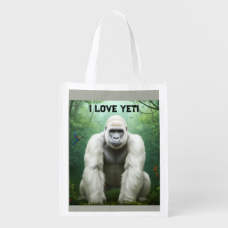 I am a BIGFOOT and YETI Fan Reuseable Grocery Bag