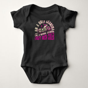 I Am A Biker Grandma Motorcyle Riding For Women Baby Bodysuit