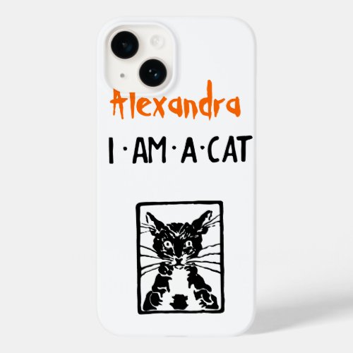 I am a Black Cat Halloween Case_Mate iPhone 14 Case