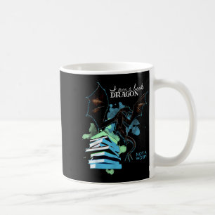I Am A Book Dragon Not A Worm Funny Reading Lover  Coffee Mug