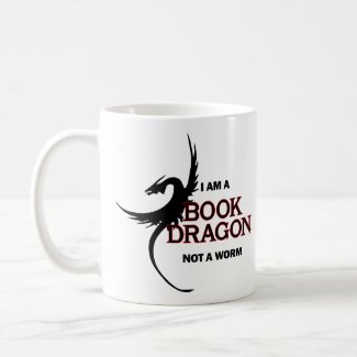 I am a Book Dragon not a Worm (printed both sides) Coffee Mug