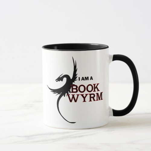 I am a Book Wyrm one side printed Mug