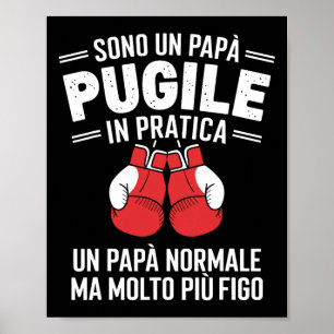 I Am A Boxing Dad In Practical Boxing Gift Poster