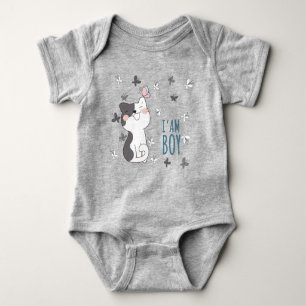 I Am A Boy Baby Bodysuit