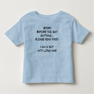 I am a boy! toddler t-shirt