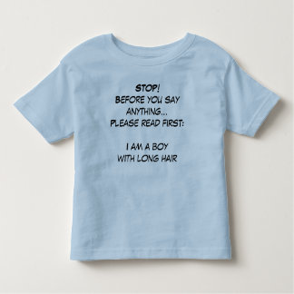 I am a boy! toddler t-shirt