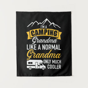 I Am A Camping Grandma Tapestry