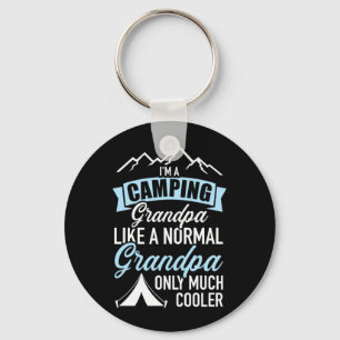 I Am A Camping Grandpa Keychain