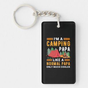 I Am A Camping Papa Keychain