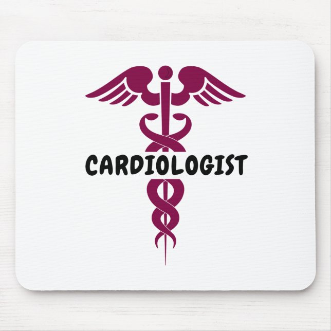 I am a cardiologist mouse pad (Front)