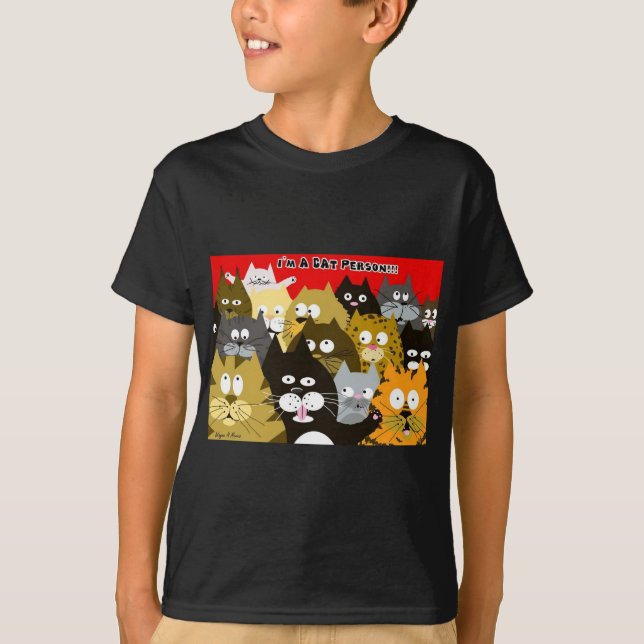 I am a cat person! T-Shirt (Front)