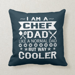 Cool Cooking Teez Culinary Gangster Gourmet Kitchen Chef Throw Pillow Multicolor 16x16 