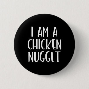 I Am A Chicken Nugget Halloween I'm Simple Costume Button