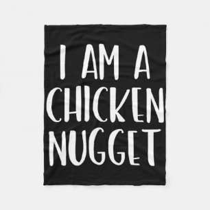 I Am A Chicken Nugget Halloween I'm Simple Costume Fleece Blanket