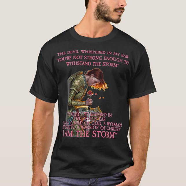 I Am A Child Of God A Woman Of Faith  Cute Gift T-Shirt (Front)