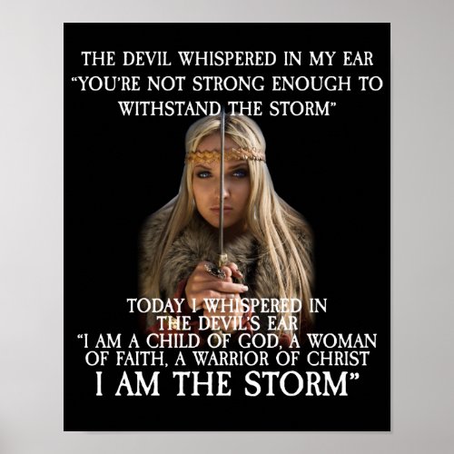 I Am A Child Of God A Woman Of Faith Poster