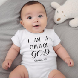 I am a Child of God Baby Bodysuit