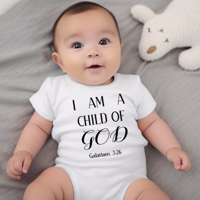I am a Child of God Baby Bodysuit (Creator Uploaded)