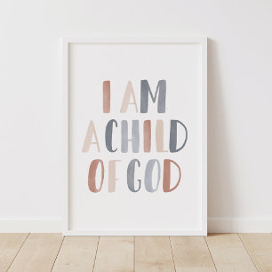 I am a Child of God Boho Kids Room Decor