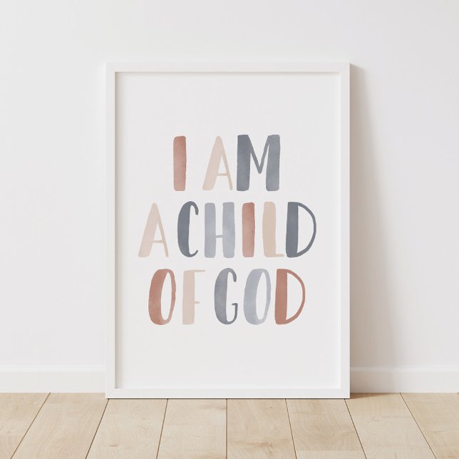 I am a Child of God Boho Kids Room Decor (Creator Uploaded)
