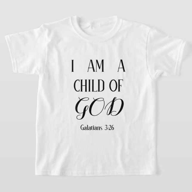 I am a Child of God Boy's T-shirt (Laydown)